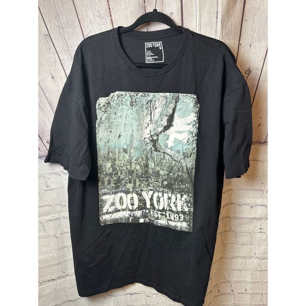Zoo York Vintage Urban Graphic T-Shirt XXL Black Skateboarding Streetwear